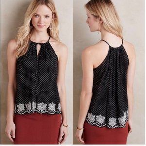 Ranna Gill Anthropologie Poppyseed Halter Blouse - Size 2